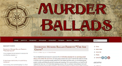 Desktop Screenshot of murder-ballads.com