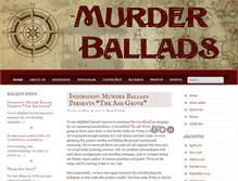 Tablet Screenshot of murder-ballads.com
